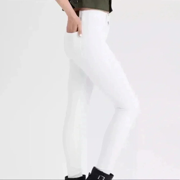 American Eagle NEW‎ Plus Size White Super Curvy Hi-Rise Jeggings Sz 24 Short - Picture 4 of 9